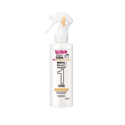 【２４個セット】【１ケース分】花王 メンズビオレONE 髪顔体スプレー 化粧水 しっとり 本体(200ml)×２４個セット　１ケース分