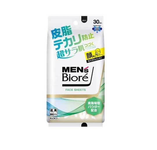 【２０個セット】 花王 メンズビオレ フェイスシート 皮脂テカリ防止(30枚入)×２０個セット