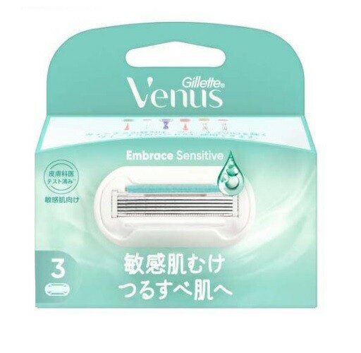 【４０個セット】【１ケース分】 P&G ジレット ヴィーナス エンブレイス センシティブ 替刃(3個入)×４０個セット　１ケース分　【mor】