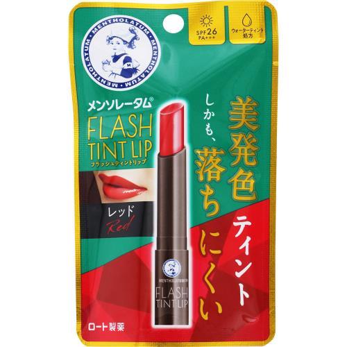 【２０個セット】ロート製薬　メンソレータム　フラッシュティントレッド×２０個セット の通販は