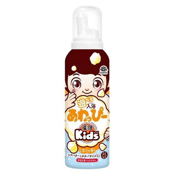 【２０個セット】【１ケース分】遊べる入浴あわっぴー ミカンの香り 温泡kids (160ml)×２０個セット　１ケース分