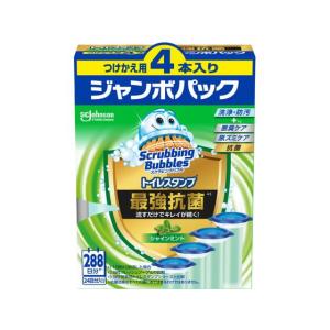 【１０個セット】 スクラビングバブル トイレスタンプ 最強抗菌 シャインミントの香り 付け替え(38g×4本入)×１０個セット の通販は