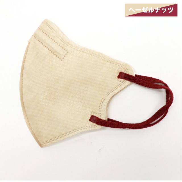 【５０個セット】【１ケース分】ヒロコーポレーション 3Dバイカラーマスク ヘーゼルナッツ　30枚入×５０個セット 　１ケース分　プリーツタイプ 個別包装 ふつうサイズスリーD