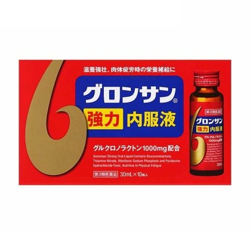 【第3類医薬品】【１２個セット】【１ケース分】 レック グロンサン 強力内服液(30ml×10本入)×１２個セット　１ケース分