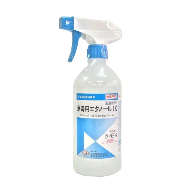 【第3類医薬品】【５個セット】 小堺製薬 消毒用エタノールIKスプレー式 500ml×５個セット 【ori】