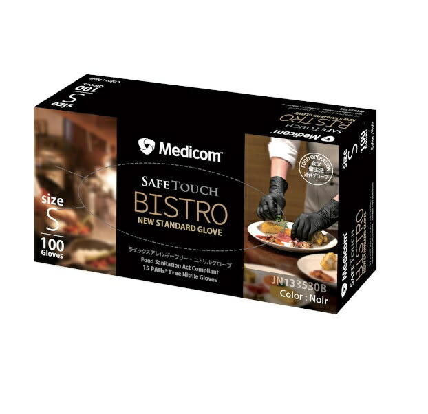 【２０個セット】 メディコム セーフタッチビストロ ノアール S(100枚入)×２０個セット の通販は