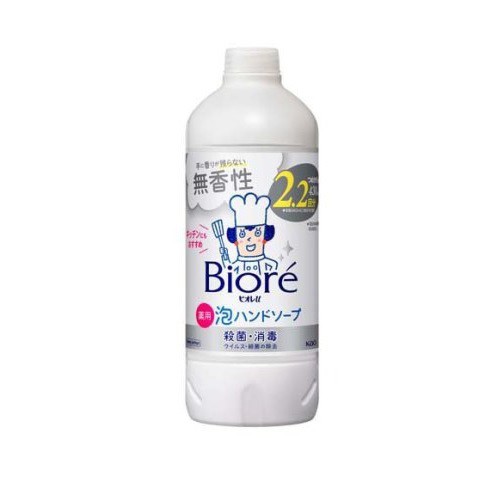 【２４個セット】【１ケース分】 花王 ビオレu 泡ハンドソープ 無香性 つめかえ用(430ml)×２４個セット　１ケース分　