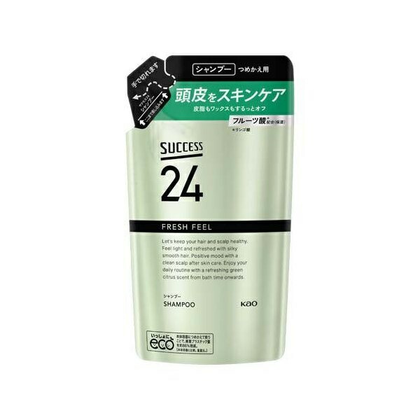 【２４個セット】【１ケース分】 花王 サクセス24 フレッシュフィール シャンプー つめかえ用(320ml)×２４個セット　１ケース分　