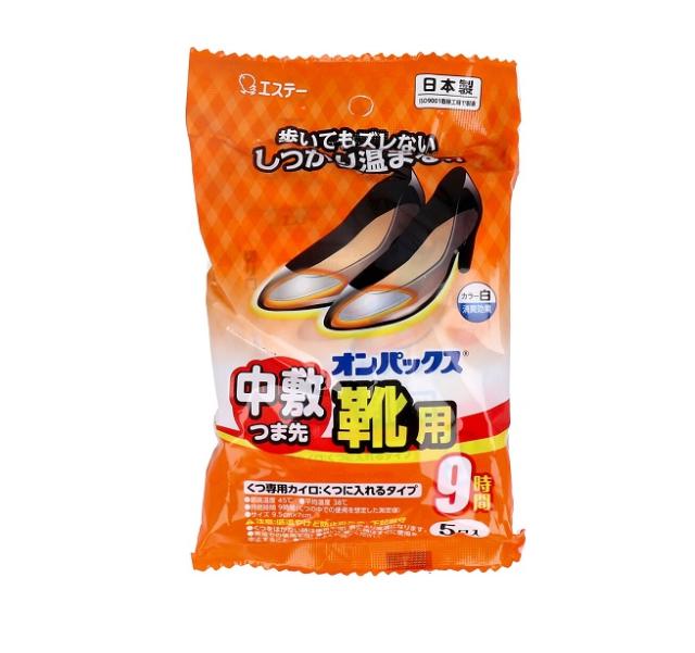 【４８個セット】【１ケース分】  エステー オンパックス 中敷つま先靴用 カイロ(5足入)×４８個セット　１ケース分　の通販は