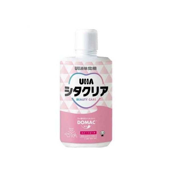 【２０個セット】 ユーハ UHAシタクリア 液体はみがき スイートピーチ(500ml)×２０個セット