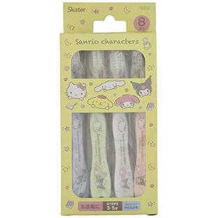 【２０個セット】 スケーター  歯ブラシ 園児用 3-5才 やわらかめ 8本入 サンリオキャラクター 14cm×２０個セット