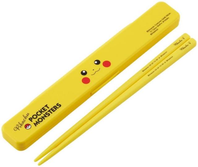 【１０個セット】 スケーター 抗菌 音の鳴らない箸箱セット ポケットモンスター ピカチュウフェイス23(1セット)×１０個セットの通販は