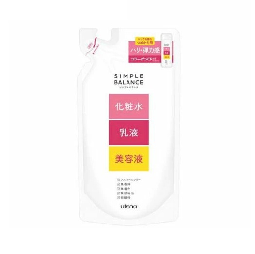 【３６個セット】【１ケース分】 ウテナ シンプルバランス ハリつやローション コラーゲン 詰め替え(200ml)×３６個セット　１ケース分