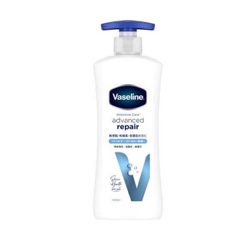 【１０個セット】 ユニリーバ ヴァセリン インテンシブケア アドバンスドリペア ボディローション 無香料(400ml)×１０個セット ボディローション・ミルク