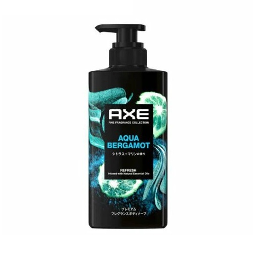 【１２個セット】【１ケース分】 ユニリーバ AXE プレミアムフレグランス ボディーソープ アクアベルガモット(440g)×１２個セット　１ケース分