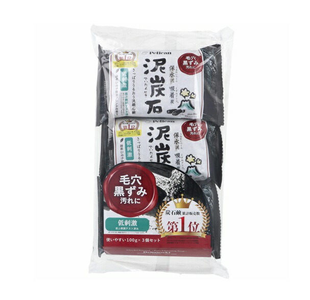 【３６個セット】【１ケース分】   ペリカン石鹸 泥炭石(100g×3個入)×３６個セット　１ケース分 【ori】