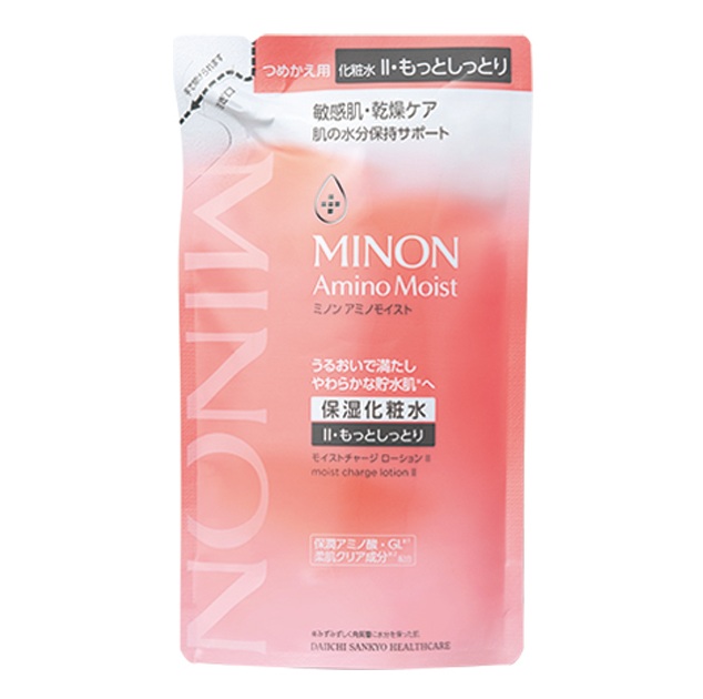 【２０個セット】 第一三共ヘルスケア ミノン アミノモイスト モイストチャージローションII もっとしっとりタイプ つめかえ(130ml)×２０個セット