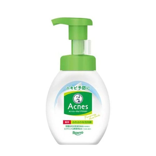 【３６個セット】【１ケース分】 ロート製薬 メンソレータム アクネス 薬用ふわふわな泡洗顔(160ml)×３６個セット　１ケース分