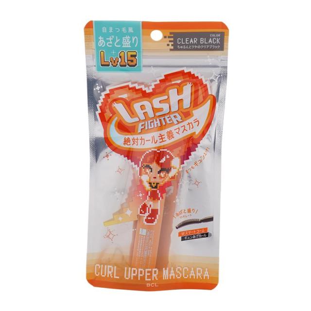 【１０個セット】 BCL ラッシュファイター カールアッパーマスカラ Lv15 クリアブラック×１０個セット
