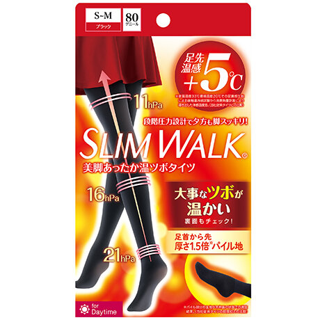 【５個セット】 スリムウォーク 美脚あったか温ツボタイツ　S〜M×５個セット【k】【ご注文後発送までに1週間前後頂戴する場合がございます】