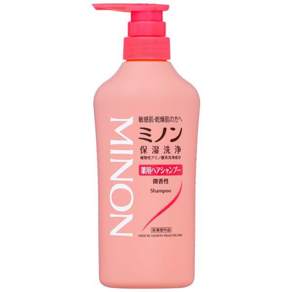 【１８個セット】【１ケース分】 ミノン 薬用ヘアシャンプー 450ml×１８個セット　１ケース分
