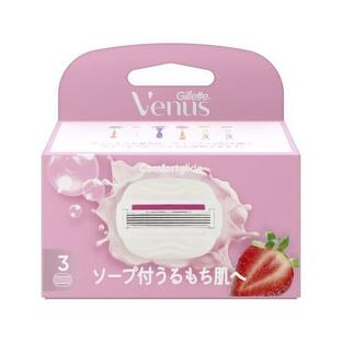 【３個セット】 ジレット ヴィーナス コンフォートグライド うるもち肌へ イチゴ畑の香り 替刃 (3個入)×３個セットの通販は 5,518円