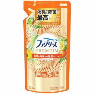 【２０個セット】 P&G ファブリーズ 消臭スプレー 布用 PREMIUM シトラス＆ガーデン 詰め替え 320mL×２０個セットの通販は