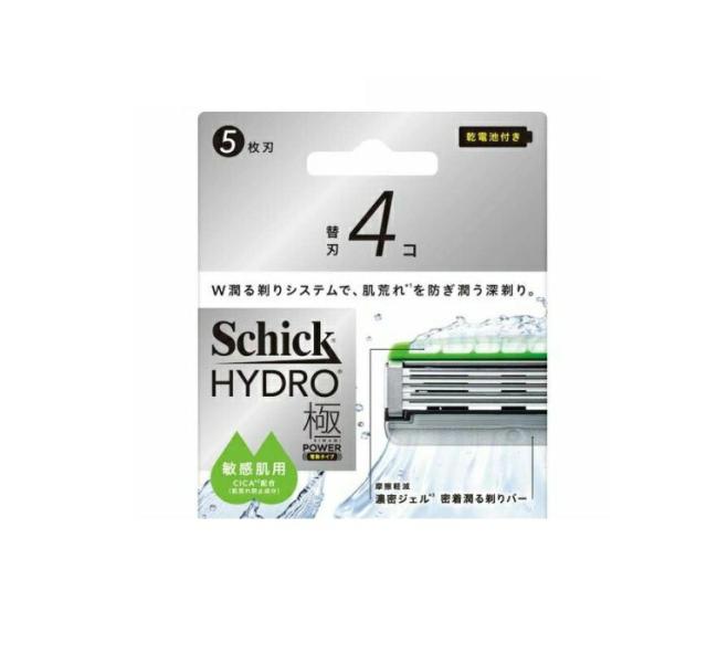 【３個セット】 シック ハイドロ極パワー 敏感肌 替刃(4個入)×３個セット【k】【ご注文後発送までに2週間前後頂戴する場合がございます】