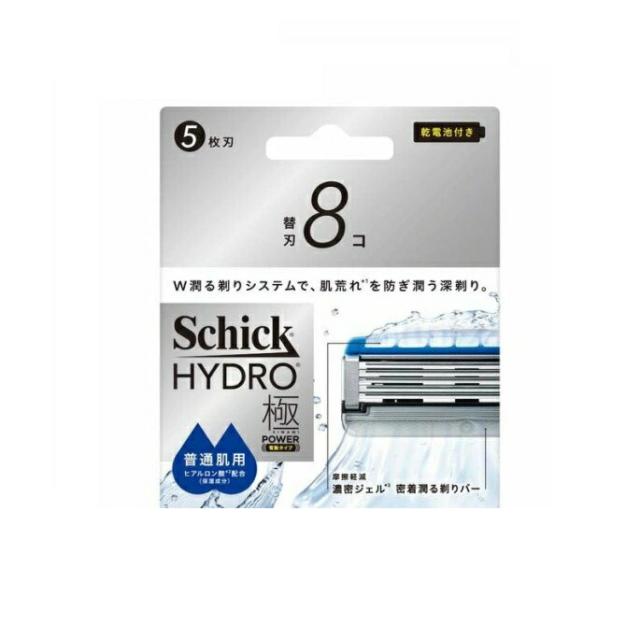 【５個セット】 シック ハイドロ極パワー 普通肌 替刃(8個入)×５個セット【k】【ご注文後発送までに2週間前後頂戴する場合がございます】