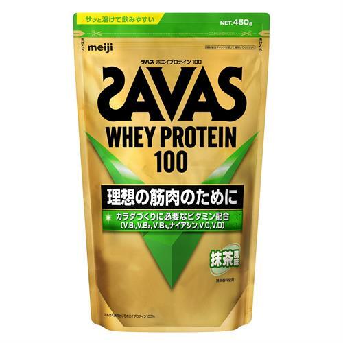 【５個セット】 明治　ザバス ホエイプロテイン100 抹茶風味 450g×５個セット ※軽減税率対象品