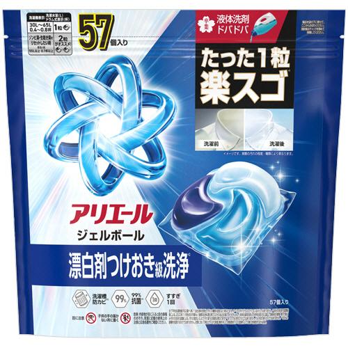 【５個セット】 P&amp;G 　アリエール　ジェルボールプロ　つめかえメガジャンボ　57個×５個セット