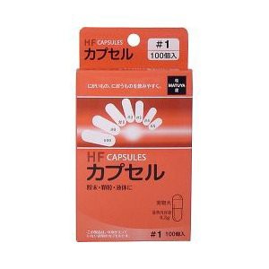 【１８０個セット】【１ケース分】 HFカプセル 1号 100コ入 ×１８０個セット　１ケース分【mor】【ご注文後発送までに3週間以上頂戴する