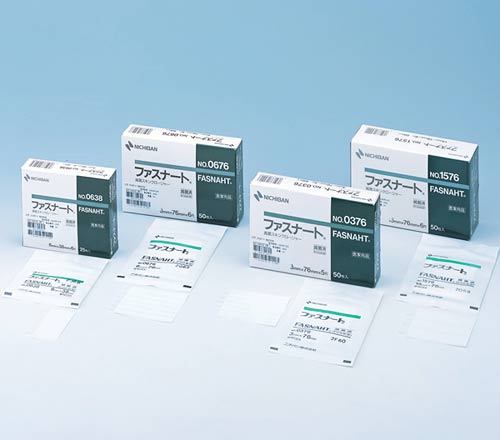【４個セット】【送料・代引き手数料無料】 ニチバン ファスナート 6mm×38mm 6片 25シート×4箱セット No.0638 ニチバン　皮膚接合用粘着テープ 固定用