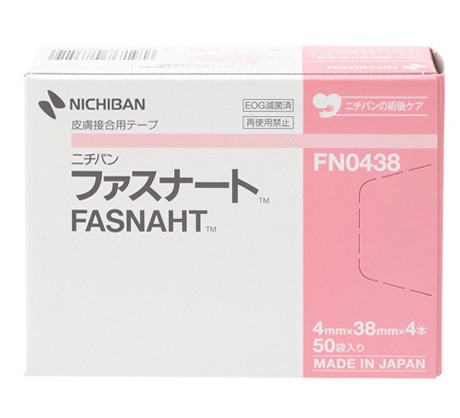 【３個セット】 【送料無料】ニチバン 皮膚接合用テープ ファスナート 　4mm×38mm　 200本入　ＦＮ０４３８×３個セット