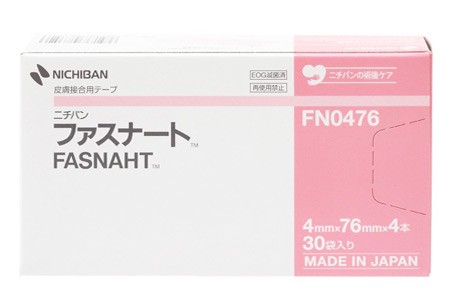 【３個セット】 【送料無料】ニチバン 皮膚接合用テープ ファスナート 4mm×76mm 120本入　 FN0476×３個セット