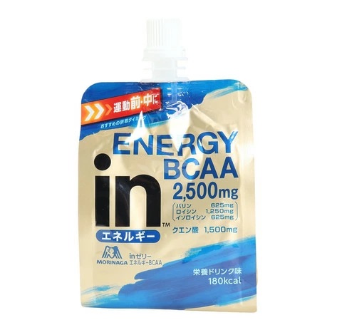 【３６個セット】【１ケース分】 森永製菓 inゼリー エネルギー BCAA 栄養ドリンク味(180g)×３６個セット　１ケース分 ※軽減税率対象品