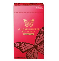 【３０個セット】【送料無料】　グラマラス バタフライ モイスト1000　コンドーム 12個入り×３０個セット　の通販は