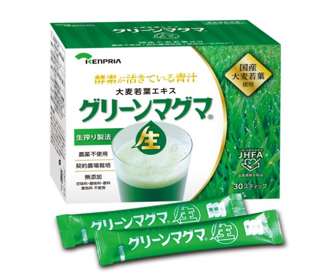 【５個セット】【送料無料】 【即納】【１８０包入り】 国産　大麦若葉エキス　グリーンマグマ　３ｇ×３０スティック＋６スティックお　※軽減税率対商品_1