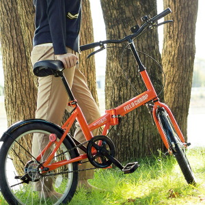 20インチ 折畳自転車 送料無料 フィールドチャンプ オレンジ 【FIELD