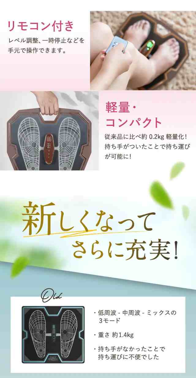 保坂尚輝プロデュースフットエナジープロ　座っているだけで電気で筋肉に刺激を与える