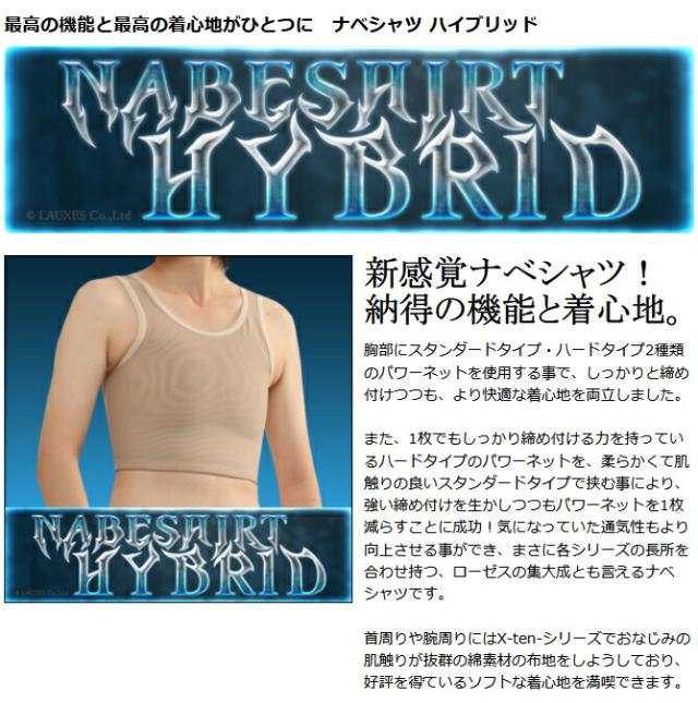 なべシャツ オナベ用 シャツ 下着 補正 下着 矯正 送料無料 【ナベシャツ ハイブリッド ベージュ(2枚セット)】【送料無料】 ランニング タイプ タンクトップ 胸つぶし用シャツ おなべ用 シャツ トランスレズビアン rj_1