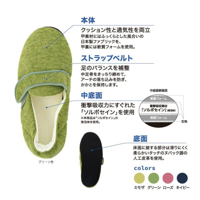 ソルボ SORBO ルームシューズ スリッパ 室内履き 室内用 立ち仕事 【ソルボルームシューズ H01】【メール便 送料無料】 サンダル ルームスリッパ ルームサンダル 足底筋膜炎 衝撃吸収 圧力分散 足底 足裏 痛み 緩和 グッズ ソルボセイン mate_4