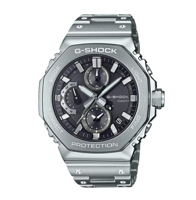 【カシオ Ｇショック フルメタル クロノグラフ GMC-B2100 SERIES (GMC-B2100D-1AJF)】【送料無料】CASIO G-SHOCK 八角形 ステンレス タフソーラー ソーラー 腕時計 時計 ウォッチ アナデジ メンズ メタル ブラック シルバー Bluetooth 正規販売店 tk_4