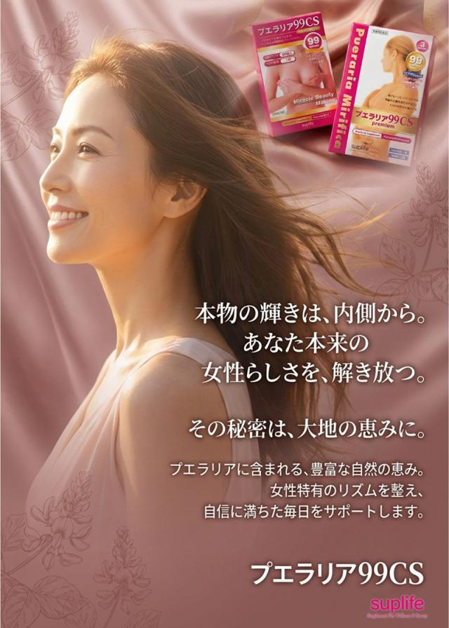 【プエラリア99CSプレミアム(297粒)(99粒×3パック)(3個セット)】 【送料無料】プエラリア サプリ バストケア 99粒 厳選原料そのまま！1粒約50mgの安心処方！ たっぷり297粒、お徳用！ sup_5