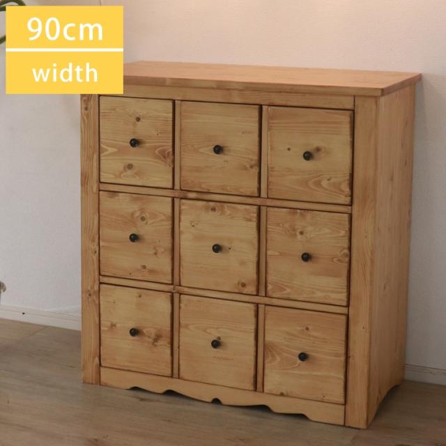 チェスト たんす 3段 収納ケース 引出し 大容量 収納 パイン無垢 木製チェスト ウッドチェスト 整理タンス 衣類タンスの通販は 45,370円