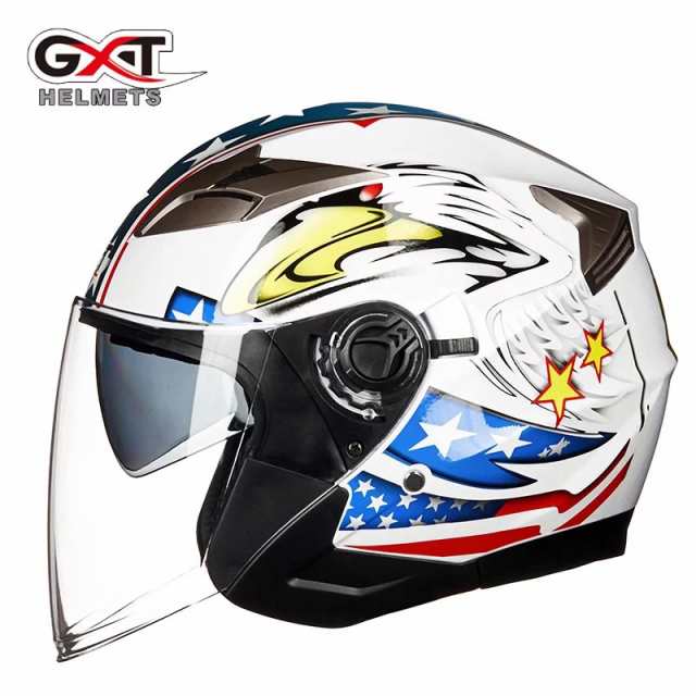 ジェットヘルメット バイクヘルメット GXT708 四季通用 男女兼用　Lサイズ