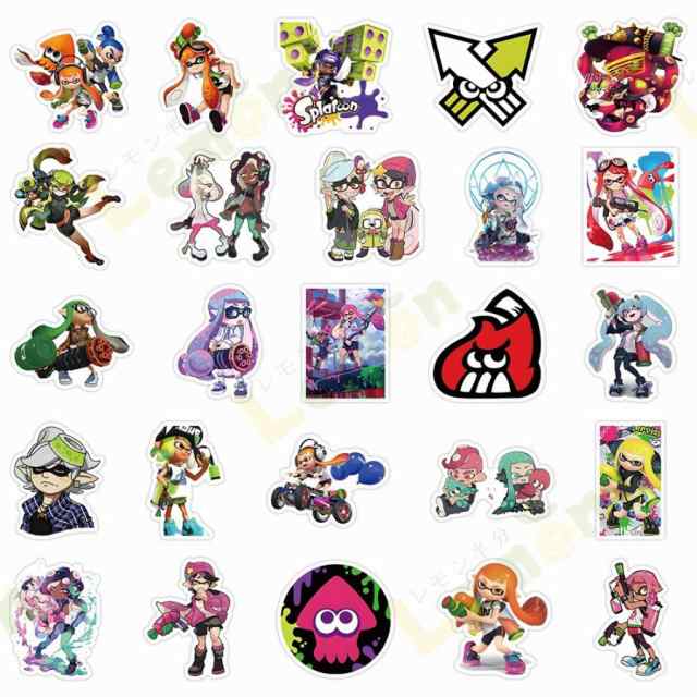 スプラトゥーン3 スッテカー 50枚セット 萌えグッズ シール ジェットウォータースプラトゥーン グッズ イカ かわいい イベント 可愛い｜au  PAY マーケット