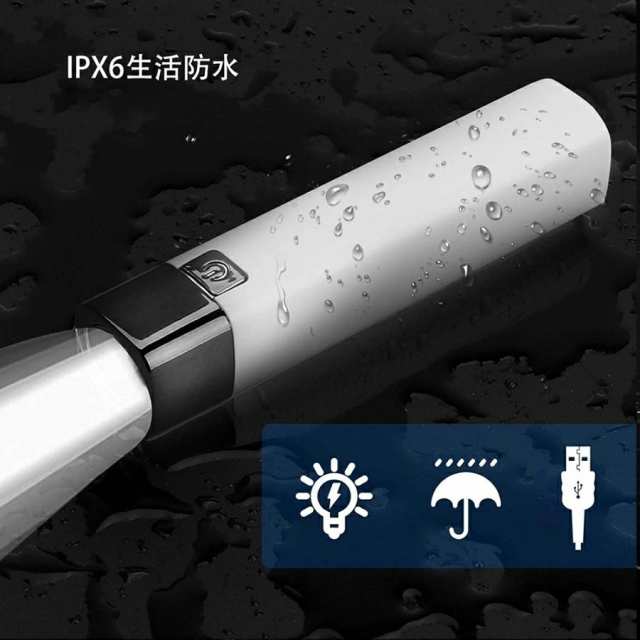 led 懐中電灯 小型 軍用 強力1000ルーメン 超高輝度 ledライト USB充電式 18650リチウム ハンディライト ミニ 軽量 明るい  SOS点滅 防水 の通販はau PAY マーケット - Hanayagi shop