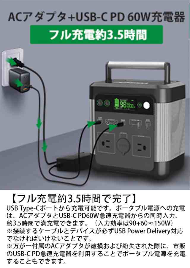 Puleida ポータブル電源 140000mAh/518Wh 家庭用蓄電池 非常用電源 純正弦波AC(600W 瞬間最大950W) PSE認証済み  PD65W出力 DC/USB出力 ソの通販はau PAY マーケット - Hanayagi shop