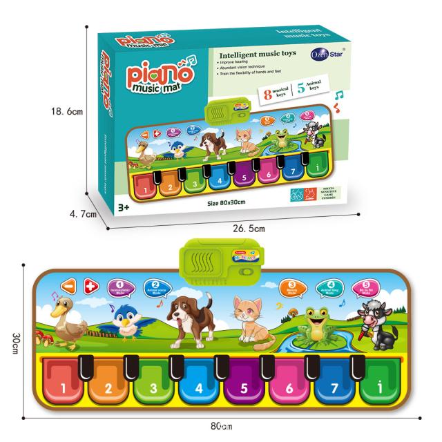 音楽マット ピアノマット 楽器効果音 録音再生機能 滑り止め付 知育玩具 おもちゃ 知能 キッズ 男の子 女の子 プレゼント クリスマス 可の通販はau Pay マーケット Hanayagi Shop